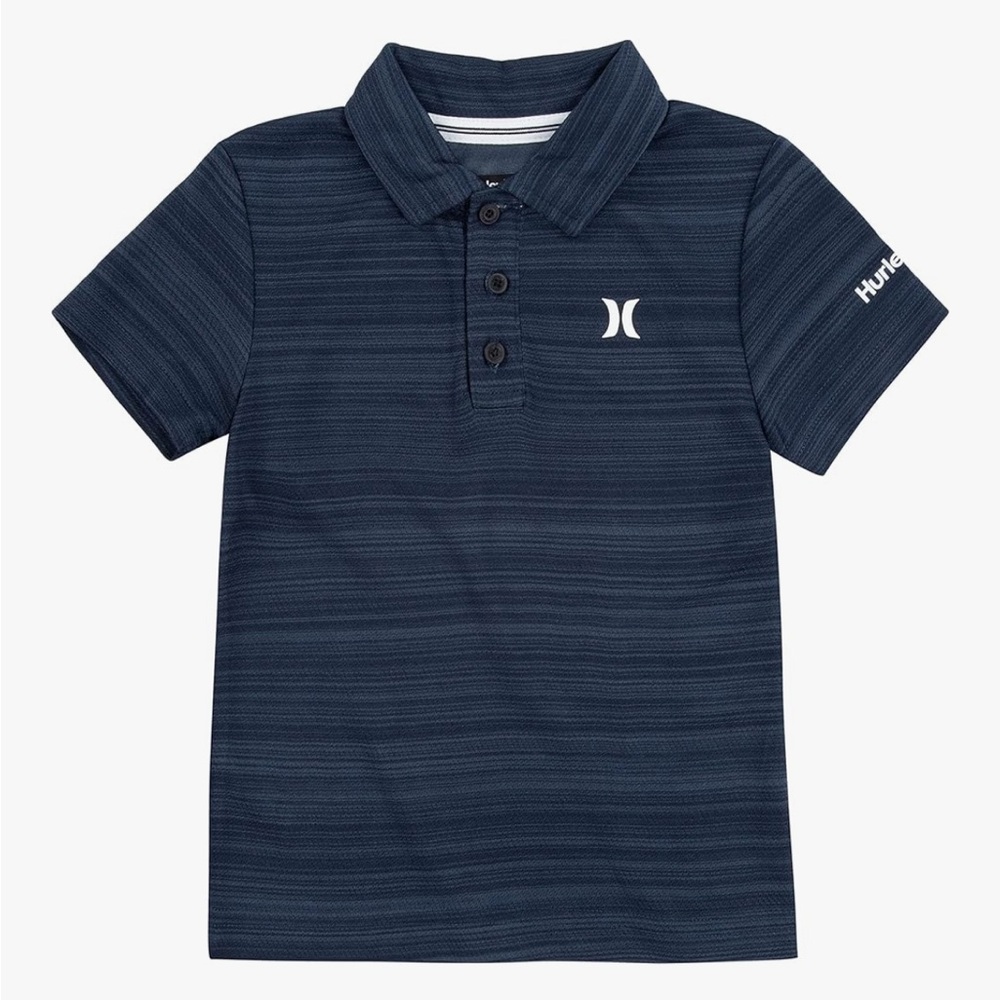 HURLEY BOYS' H2O-DRI BELMONT POLO, BLUE, SIZE SMALL